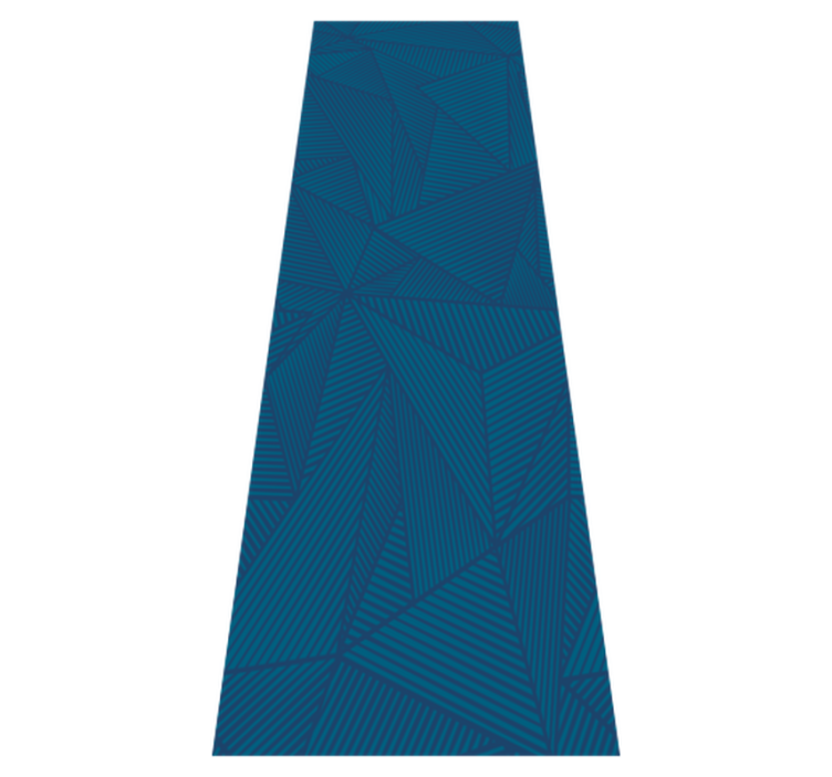 Vinylmatta studera blå geometrisk enkel mönster - Tenstickers