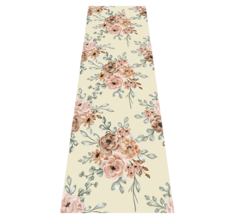 Vinylmatta sovrum romantisk stor oljemålning rosor - Tenstickers