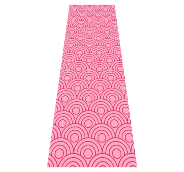 Vinylmatta sovrum mörk och ljus rosa form - Tenstickers