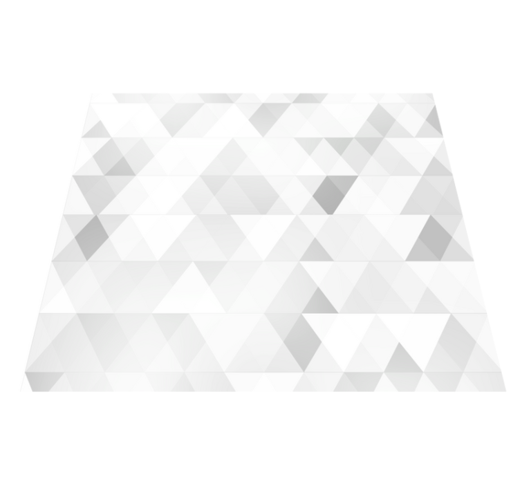 Vinylmatta sovrum geometriska grå trianglar - Tenstickers