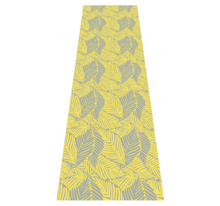 Vinylmatta sovrum pantone tropiska blad - Tenstickers