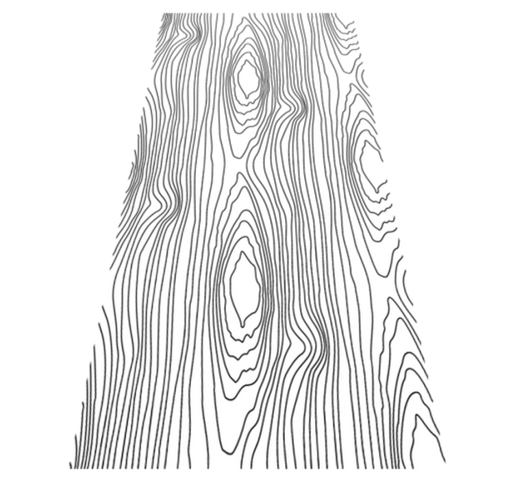 Vinylmatta sovrum svarta naturstripes - Tenstickers