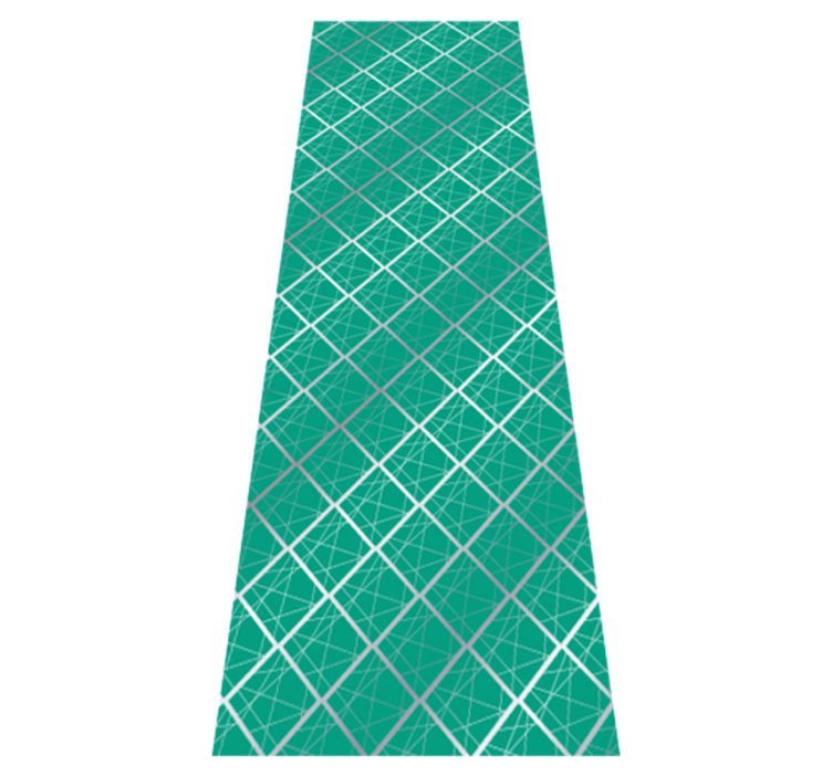 Gröna kakelplattor effekt vinylmatta sovrum - Tenstickers