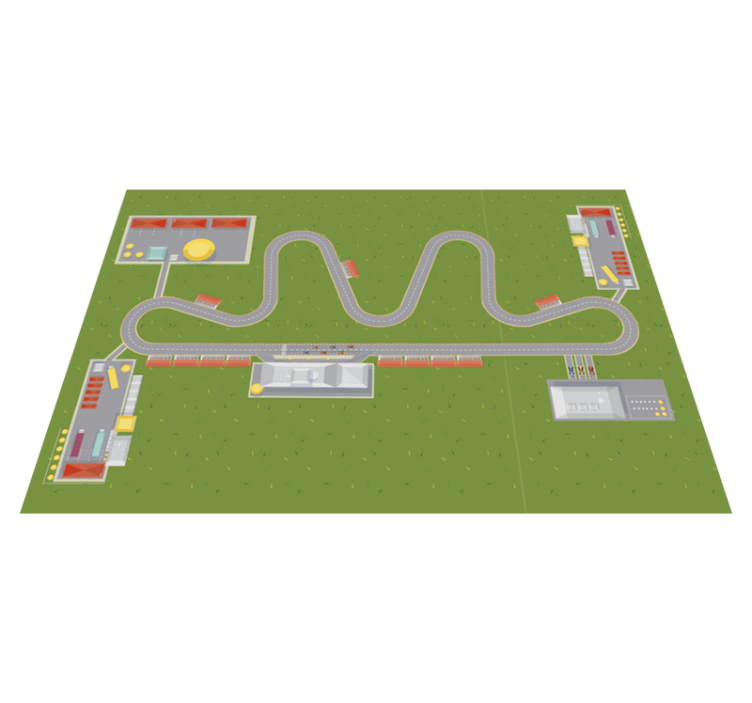 Fantastiska bilspår vinylmattor - Tenstickers