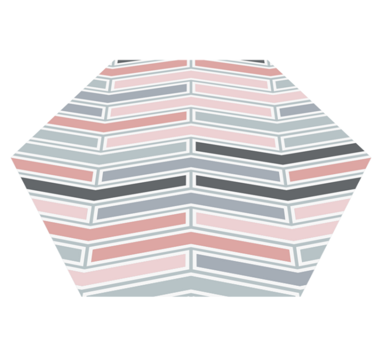 Fantastiskt sexkantigt vinyltepp i nordisk stil - Tenstickers