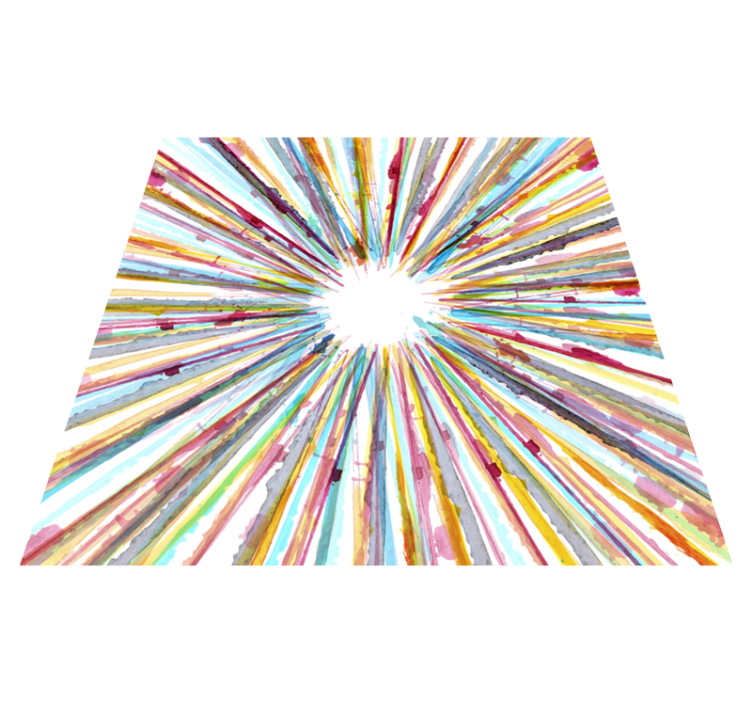 Akvarell randig vinylmatta - Tenstickers