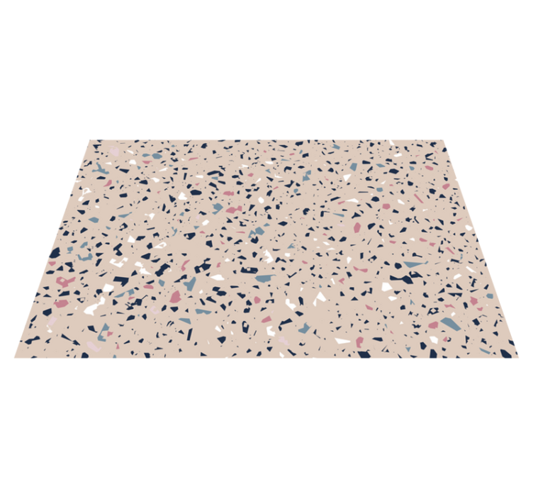 Fantastisk terrazzo textur sten vinyl matta - Tenstickers