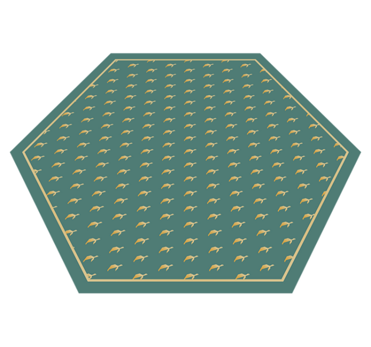 Geometrisk sköldpadda djur vinyl matta - Tenstickers