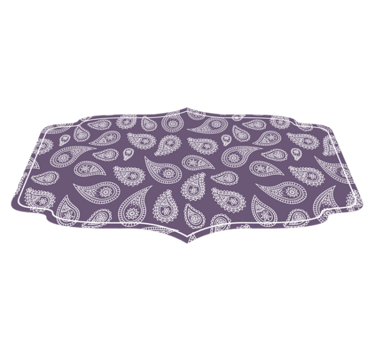 Paisley mandala motiv Vinylmatta Mandala - Tenstickers