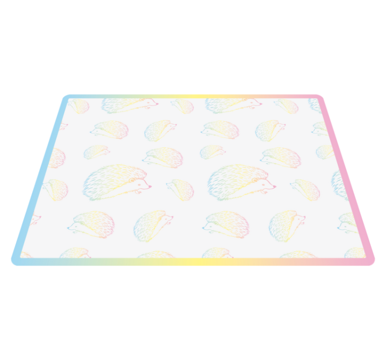 Svinlåda i linjer djur vinyl matta - Tenstickers