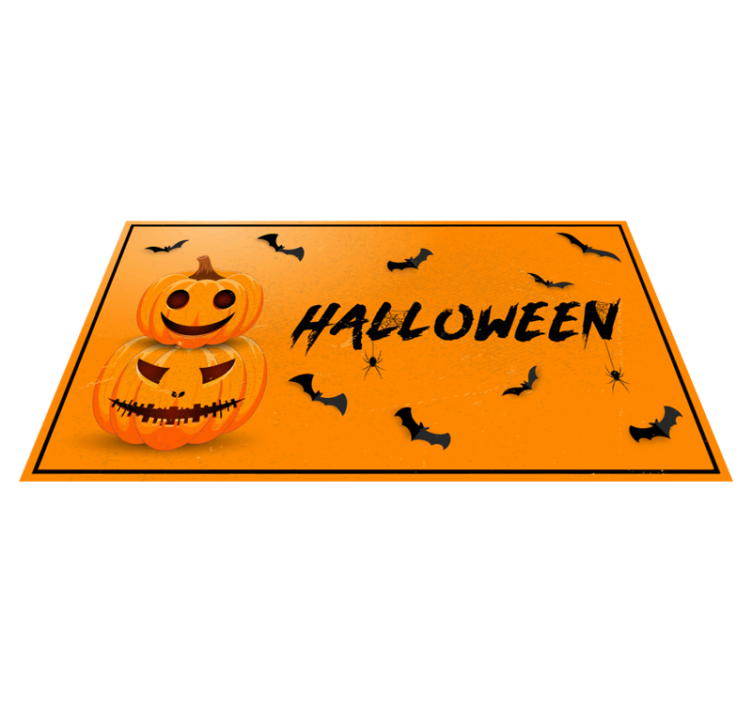 Halloween firande Vinylmatta Halloween - Tenstickers