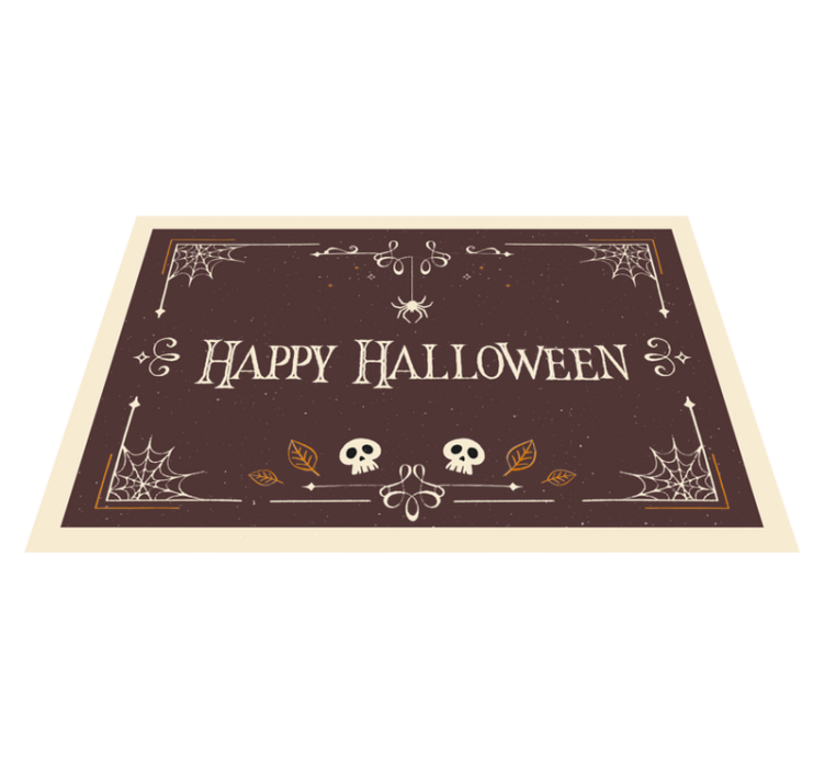 Glad halloween olika bilder vinyl matta - Tenstickers