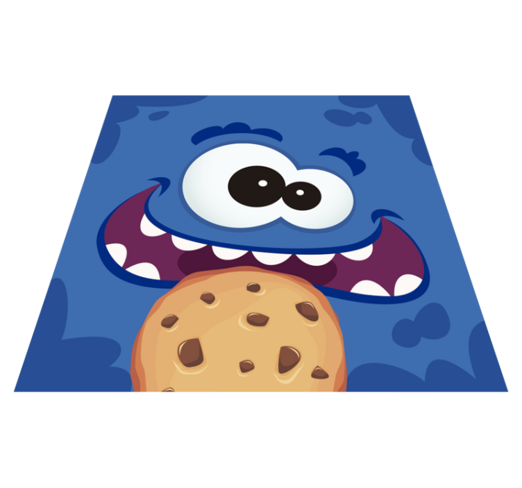 Kakmonster barn vinyl matta - Tenstickers