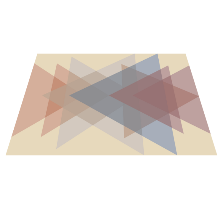 Geometrisk överlappning Vinylmatta geometrisk - Tenstickers