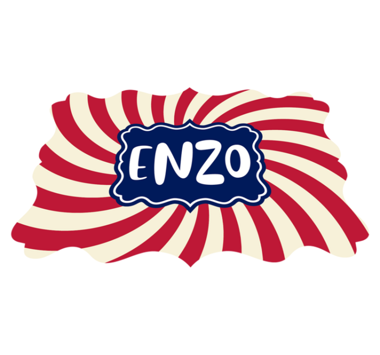 Cirkus med namn personlig matta - Tenstickers