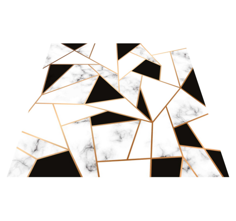 Elegant svartvit textur modern matta - Tenstickers