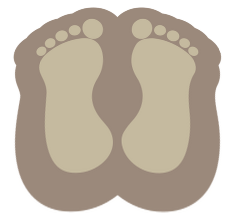 Vinyl matta badrum fotavtryck modern matta - Tenstickers