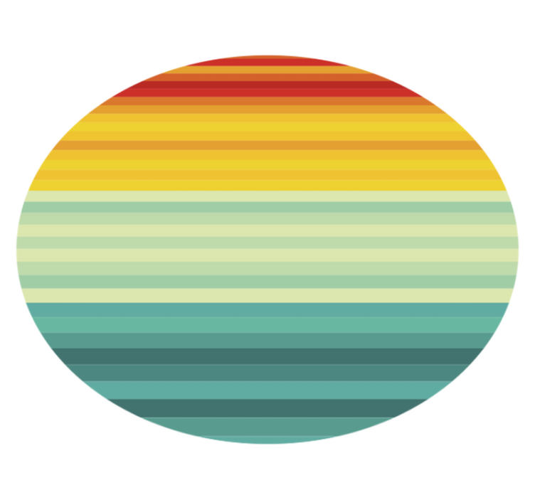 Flerfärgade ränder matta - Tenstickers