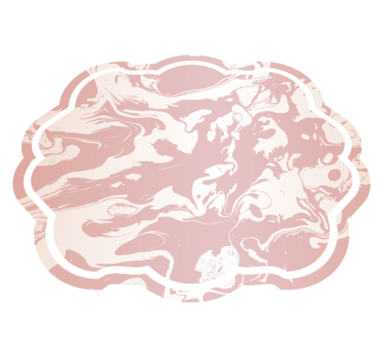 Rosa och vit marmor modern matta - Tenstickers