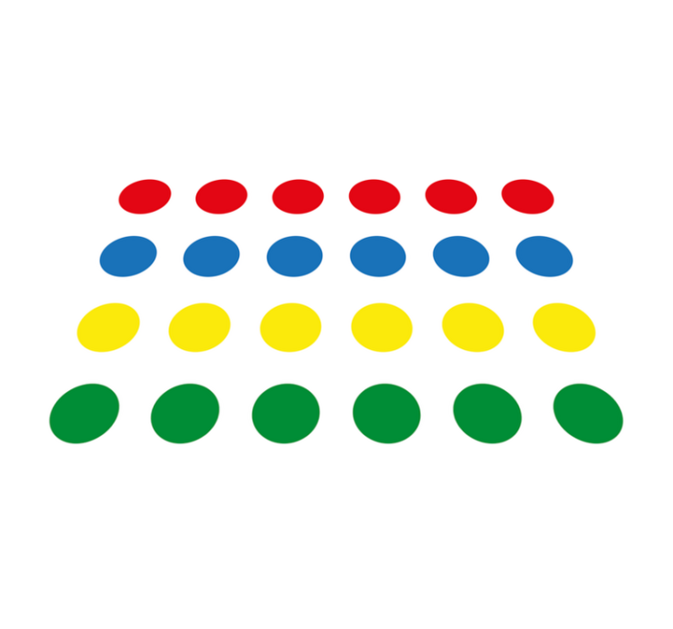 Vinyl matta twister spel för barn - Tenstickers