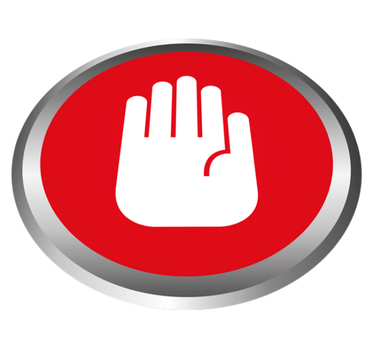 Stoppsignaldekor vinylmatta i marmor - Tenstickers