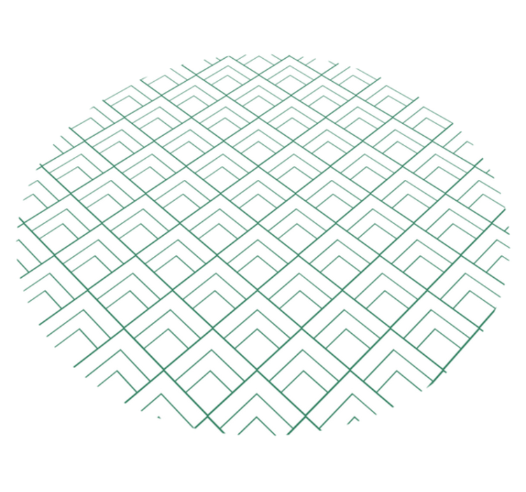 Design fyrkantigt motiv modern matta - Tenstickers