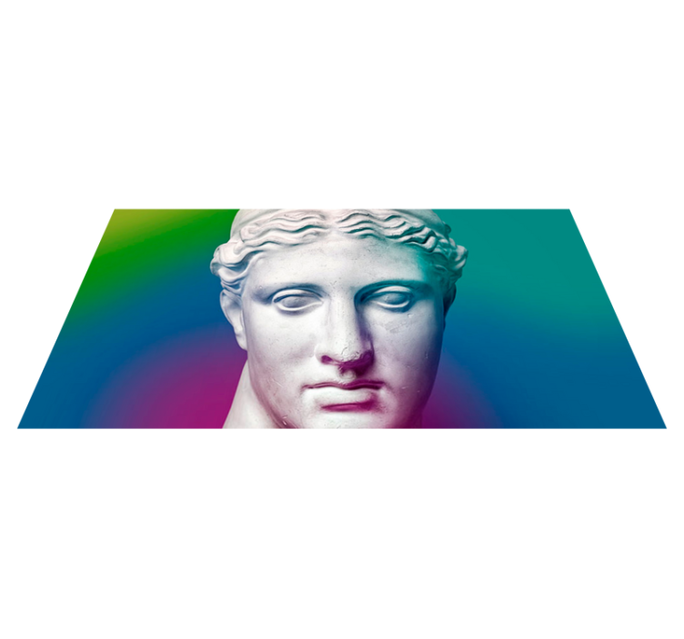 Skulpturell gradient Vinylmatta minimalistisk - Tenstickers