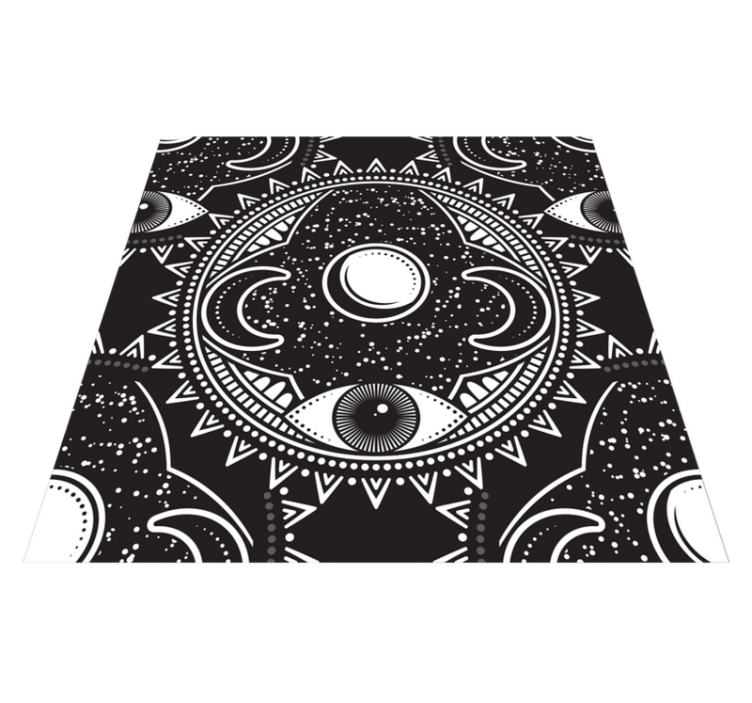 Mandala zodiac tema vinyl matta - Tenstickers