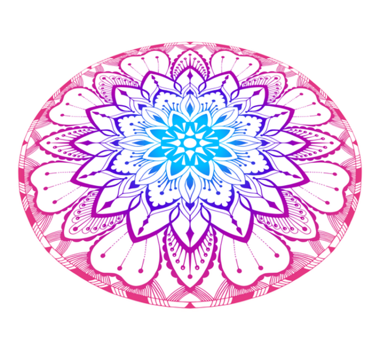 Mandala mönster skiva Vinylmatta Mandala - Tenstickers