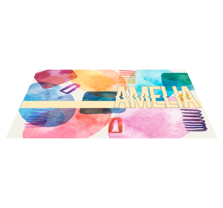Anpassat namn Vinylmatta namn - Tenstickers
