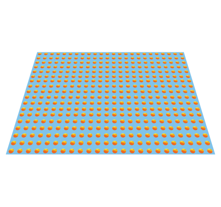 Solsken apelsiner mönster Vinylmatta träeffekt - Tenstickers