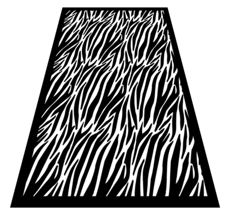 Zebra rand Vinylmatta djurtryck - Tenstickers