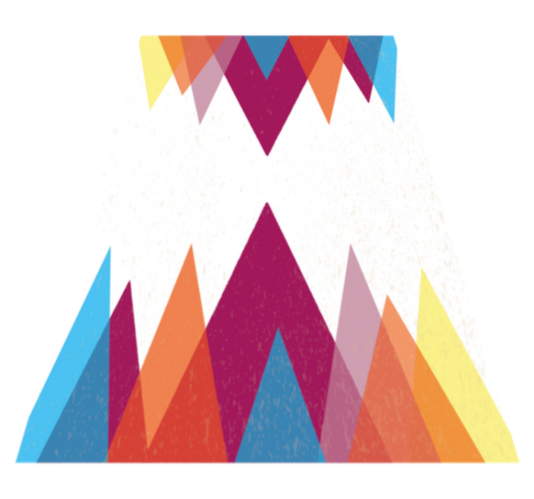 Färgglad nordisk design nordisk matta - Tenstickers