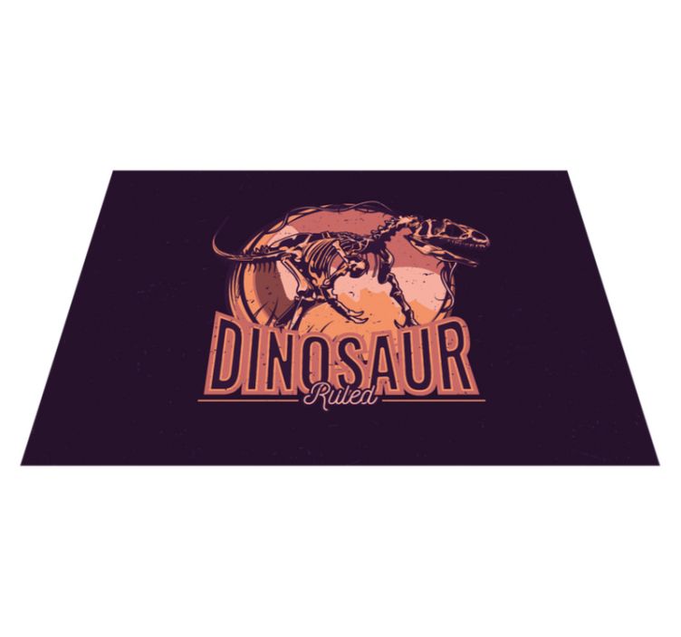 Dinosaurie grafisk bild Vinylmatta djur - Tenstickers