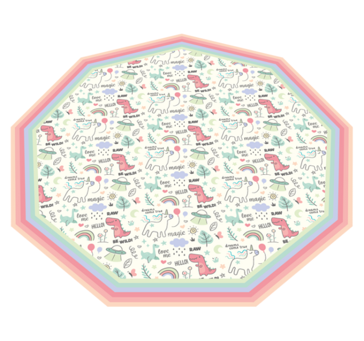 Lekfullt alfabetsmotiv Vinylmatta Barn - Tenstickers