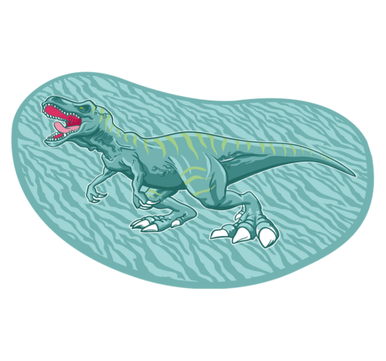 Rand tyrannosaurus rex dinosaurie matta - Tenstickers