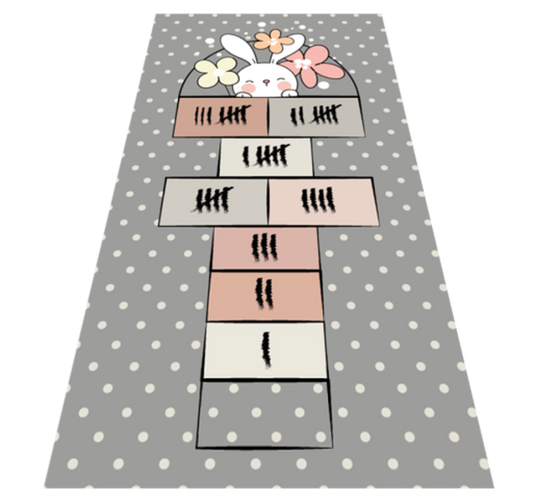 Hopscotch-spel Vinylmatta daghem - Tenstickers