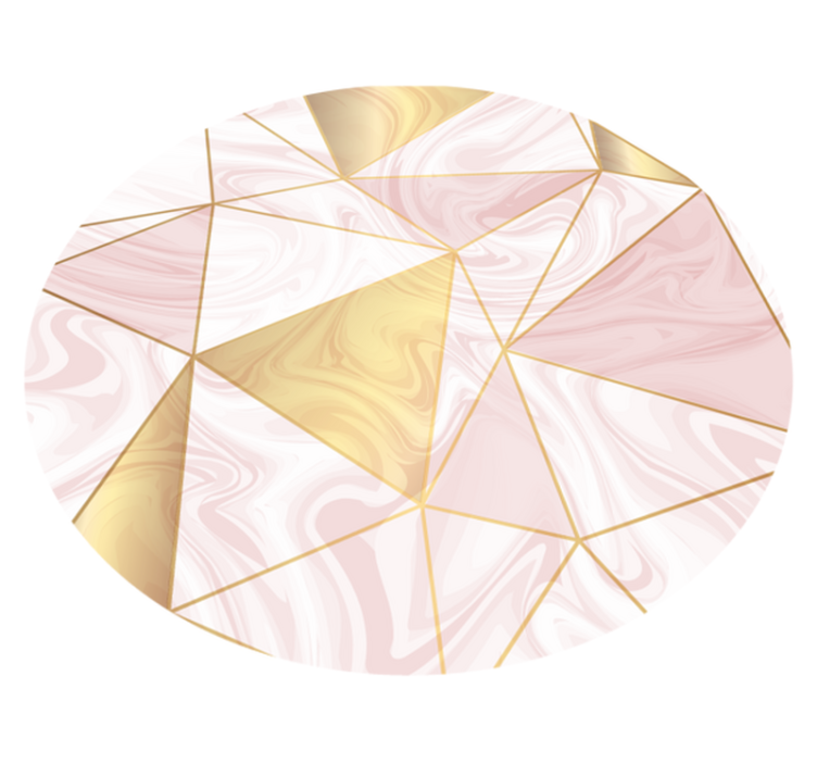 Geometrisk marmor sammansättning Vinylmatta geometrisk - Tenstickers