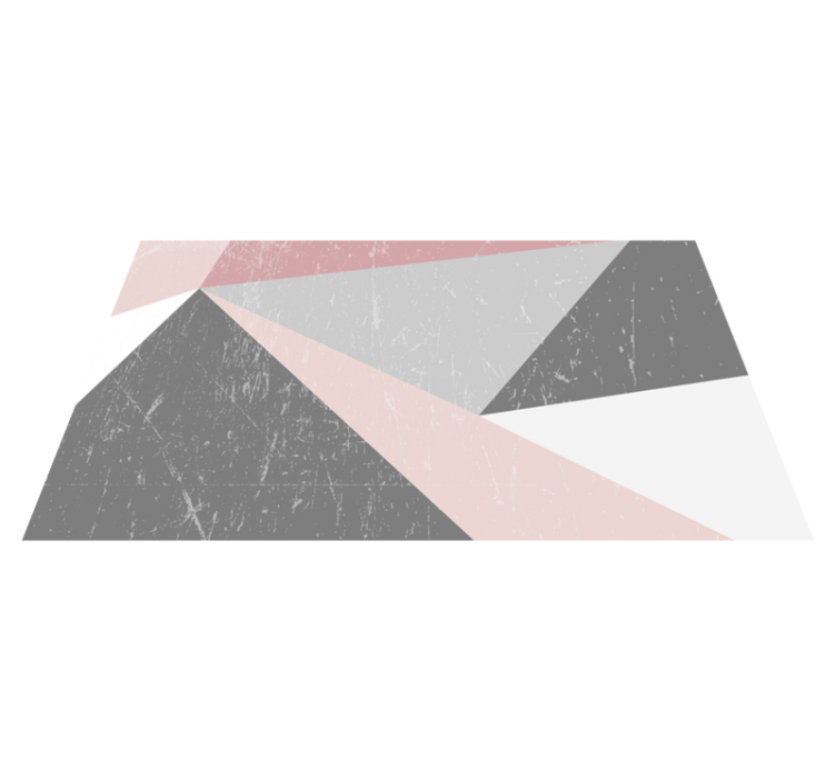 Geometriska former överlägg Vinylmatta geometrisk - Tenstickers