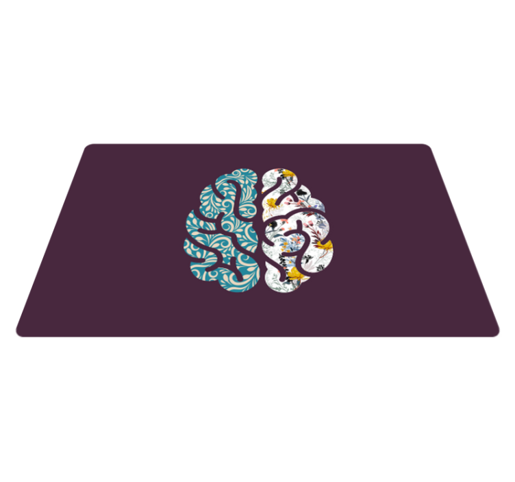 Botaniska yin yang Vinylmatta blommor och växter - Tenstickers