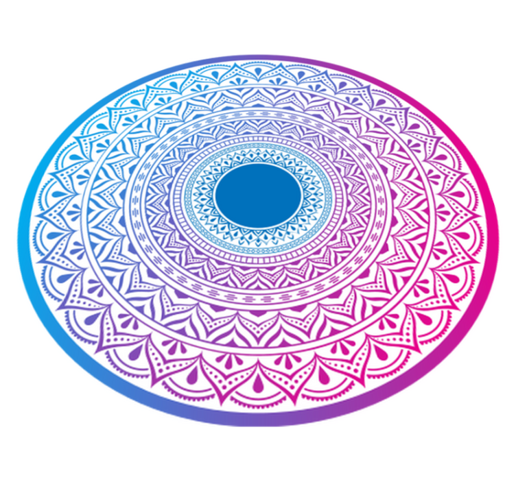Mandala cirkulär array Vinylmatta Mandala - Tenstickers