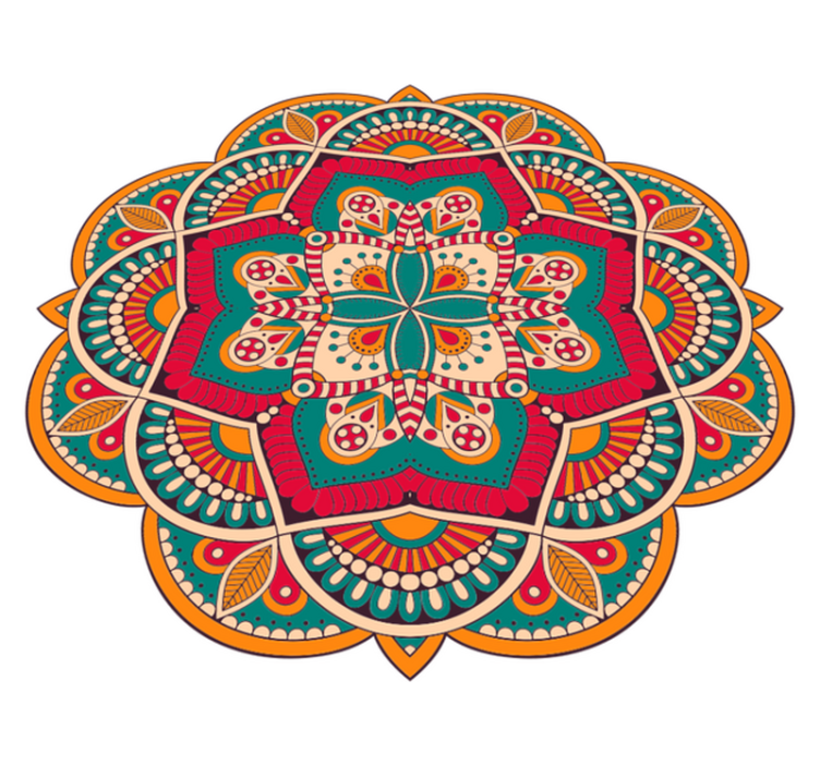 Marockansk mandala vinylmatta - Tenstickers