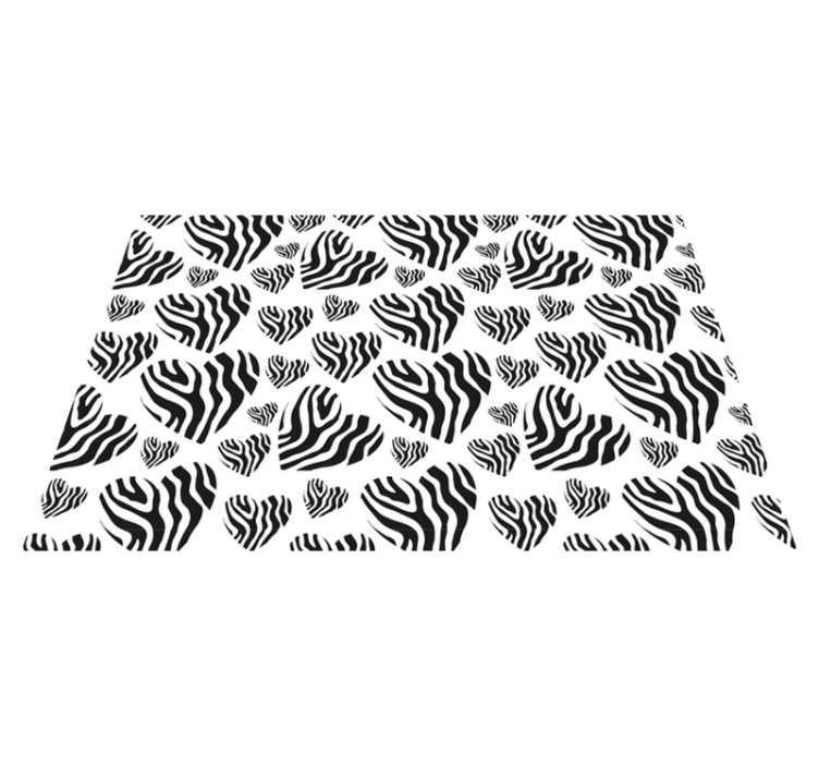 Zebra ränder mönster Vinylmatta djurtryck - Tenstickers