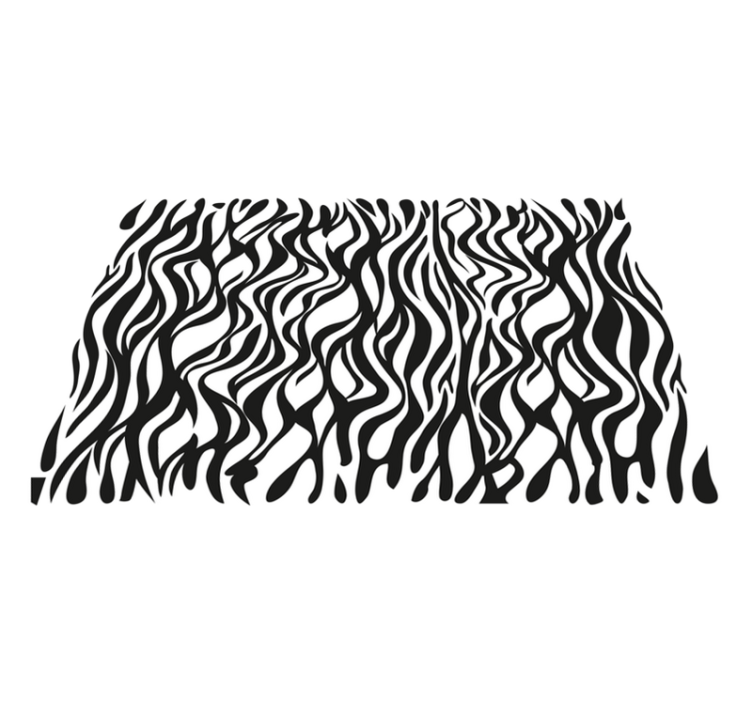 Zebra bakgrund vinyl tryck matta - Tenstickers