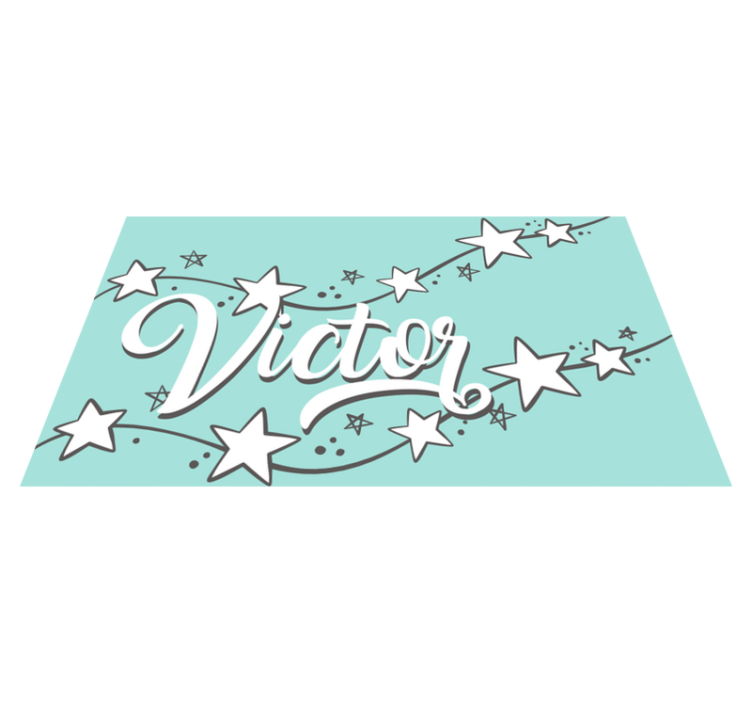 Anpassningsbart stjärndamm Vinylmatta namn - Tenstickers