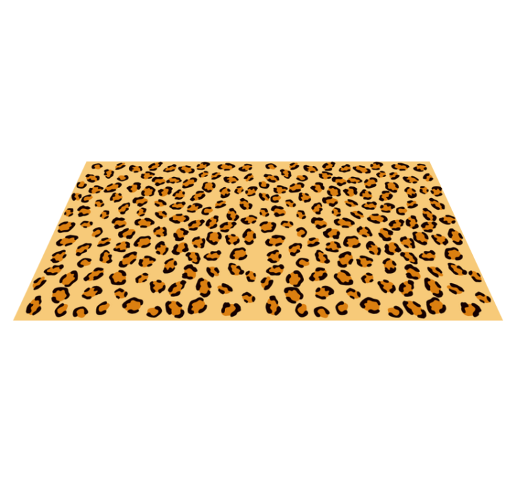 Leopardfläckar Vinylmatta djurtryck - Tenstickers