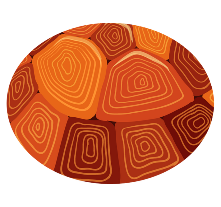 Sköldpadda hus tryck djur tryck vinyl matta - Tenstickers