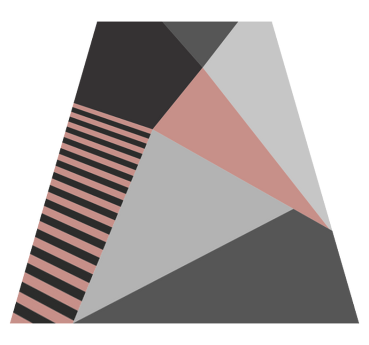 Rosa och grå geometriska moderna geometriska mattor - Tenstickers