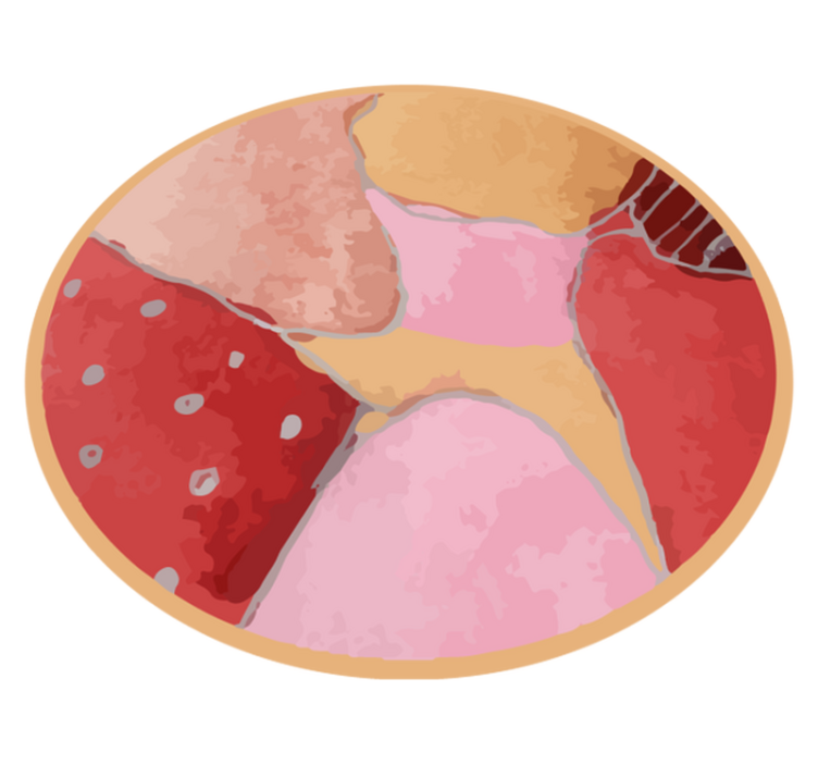 Akvarell modern vinyl matta - Tenstickers