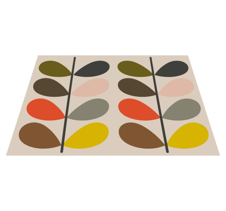 Orla kiely modern vinylmatta - Tenstickers